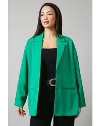PRINCIPLES - Relaxed Longline Single Breasted Blazer - Lyst