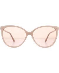 Jimmy Choo - Sunglasses Lissa/S Kon K1 Nude Glitter Mirror - Lyst