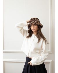 SVNX - Leopard Print Bucket Hat - Lyst