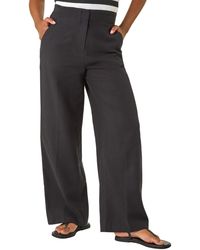 Roman - Smart Twill Wide Leg Pocket Trouser - Lyst