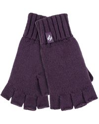 Heat Holders - Ladies Solid Knitted Fingerless Gloves - Lyst