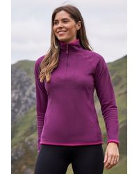 Mountain Warehouse - 'Montana' Microfleece Jacket Half Zip Breathable Quick Dry Sweater - Lyst