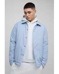 BoohooMAN - Regular Fit Nylon Coach Jacket - Lyst