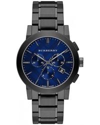 Burberry - Bu9365 Chronograaf The City Gun Metal Herenhorloge - Lyst
