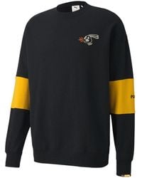 PUMA - X Rdet Randomevent Langarm Crew Hals Schwarze Herren Pullover 596664 01 - Lyst