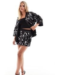 ASOS - Design Disco Sequin Tailored Mini Skirt Co-Ord - Lyst