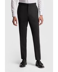 Ted Baker - Flat Fronted Slim Fit Suit Trousers - Lyst