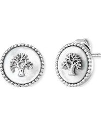 Engelsrufer - Ere-Liltree-Pe-St Ladies Tree Of Life Earrings Sterling - Lyst