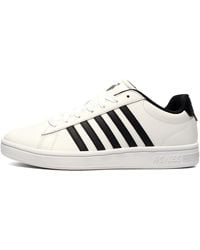 K-swiss - Court Tiebreak Leather Trainers - Lyst