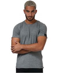 Replay - Katoenen T-shirt Met Onafgewerkte Zoom Voor , Grijs - Lyst