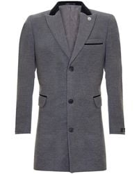 TruClothing - 3/4 Long Crombie Overcoat Jacket Herringbone Tweed Coat Peaky Blinder - Lyst