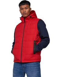 Crosshatch - Kampnew Embossed Gilet - Lyst