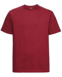 Russell - Europe Classic Heavyweight Ringspun Short Sleeve T-Shirt (Classic) Cotton - Lyst