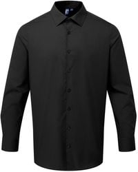 PREMIER - Poplin Long-Sleeved Formal Shirt - Lyst