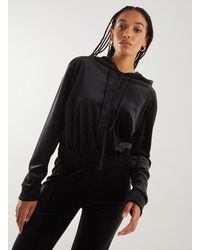 Pink Vanilla - Velour Zip Hoodie - Lyst