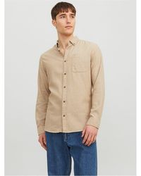 Jack & Jones - And Classic Regular Fit Long Sleeve Cuff Shirt - Lyst