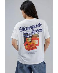 Hiccup - Oversized Printed Crew Neck T-Shirt - Lyst