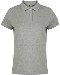 Asquith & Fox - Ladies Plain Short Sleeve Polo Shirt (Heather) - Lyst