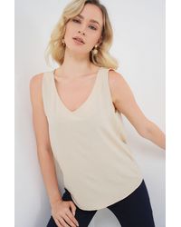 Bigdart - Textured V-Neck Sleeveless Blouse - Lyst