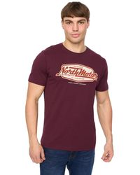 Crosshatch - Hellmere T-Shirt (Rum Raisin) - Lyst