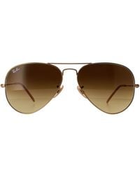 Ray-Ban - Sunglasses Aviator 3025 112/85 Matt Gradient Metal - Lyst