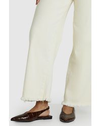 Boohoo - Croc High Cut Slingback Pointed Flats - Lyst