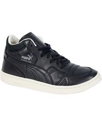 PUMA - Boris Becker Leather Mid Top Trainers Lace Up 357768 04 B27A Leather (Archived) - Lyst