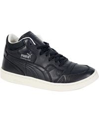 PUMA - Boris Becker Leather Mid Top Trainers Lace Up 357768 04 B27A Leather (Archived) - Lyst