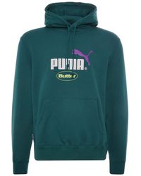 PUMA - X Butter Goods Long Sleeve Pullover Graphic Logo Hoodie 532438 40 Cotton - Lyst