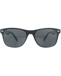 Montana - Rectangle Matte Light Smoke Polarized Sunglasses - Lyst