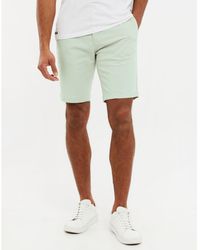Threadbare - Green Cotton 'northsea' Slim Fit Chino Shorts - Lyst