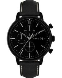 Timex - Chicago Chrono Watch Tw2U39200 Leather (Archived) - Lyst