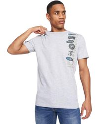 Crosshatch - Pepperhill T-shirt (lichtgrijs Mergel) - Lyst