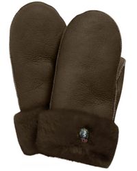 Parajumpers - Shearling Mittens Chesnut Gloves - Lyst
