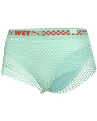 PUMA - X Rihanna Fenty Mesh-Trimmed Bikini Bottoms Textile - Lyst