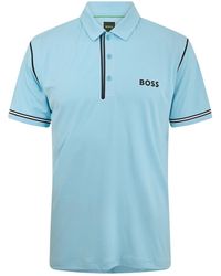 BOSS - Collared Neck Short Sleeve Polo Shirt - Lyst