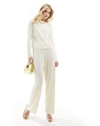 Y.A.S - Textured High Waisted Trousers Co-Ord - Lyst
