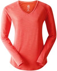 Dare 2b - Discern T-Shirt Met Lange Mouwen (Perzikbloesem) - Lyst