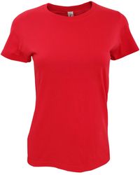Sol's - Ladies Imperial Heavy Short Sleeve T-Shirt Cotton - Lyst