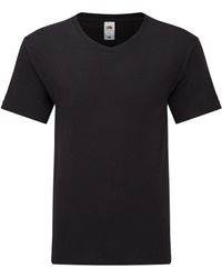 Fruit Of The Loom - Iconic 150 V Neck T-Shirt Cotton - Lyst