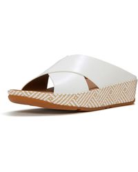 Fitflop - Lulu Lux Graphic-Weave Leather Urban Sandals - Lyst