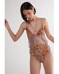 Nasty Gal - Star Embellished Tassel Booty Shorts - Lyst