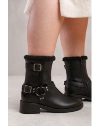 Where's That From - Wheres 'Olivia' Wide Fit Ankle Boot With Buckle Detailing - Lyst