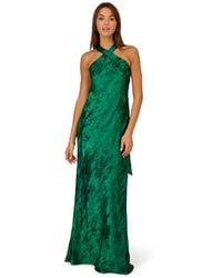 Adrianna Papell - Halter Mermaid Gown - Lyst