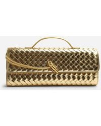Where's That From - Wheres Petal Envelope Style Woven Clutch Bag - Lyst