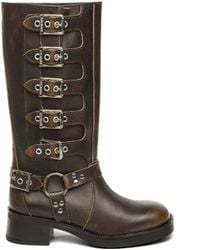 Steve Madden - Leather Battle 207 Boots - Lyst