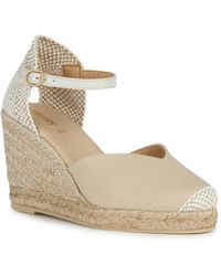 Geox - D Gelsa Textile Light Sand Sandals - Lyst