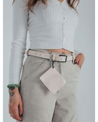 SVNX - Pu Leather Belt With Dettachable Card Holder - Lyst