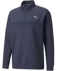 PUMA - Cloudspun Colourblock Quarter-Zip Golf Sweatshirt - Lyst