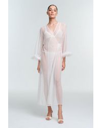Penti - Kırık Pelia Belted Long Sleeve Robe - Lyst